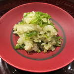 広尾 一会 - 満願時とうがらしの飯蒸し