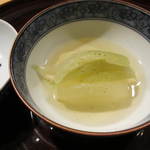 広尾 一会 - 冬瓜とあおずいきの煮物。