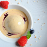 enoteca miyaji - チョコレートのムース ヘーゼルナッツのアングレース