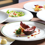 enoteca miyaji - おまかせディナーコースmenuA エントラータ 前菜2品パスタ1品メインディシュ1品 ドルチェ