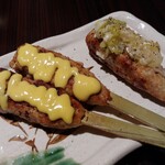 たま - からしマヨネーズつくね串塩/旨ネギつくね串