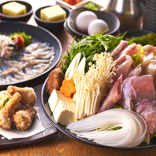 日 木限定 3h飲放付 ふぐ尽くし宴会コース 全7品 6 480円 飲み会 宴会 貸切 女子会 海千山千番長 裏なんば店 道具屋筋店 ウミセンヤマセンバンチョウ 難波 南海 居酒屋 食べログ