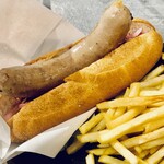 Cafe Apartment 183 - STICK OUT HOT DOG w/French fries : Limited to 30/day