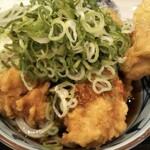 丸亀製麺 - タル鶏天ぶっかけうどん(ねぎたっぷり！)
