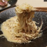 そうめん そそそ ～その先へ～ - 冷やし担々そうめん　ハーフ　800円   ハーフは夜のみ注文可