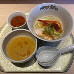 RAMEN RS 改 - 濃厚エビウニつけ麺〜ガスパチョ添え（1,000円）