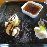 風のアトリエ - クレームブリュレとチョコバナナのクレープ