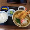 うどん みづの - 天ぷらうどん+小ライス