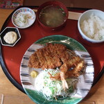 とんかつきりしま - 海老・ロースかつ膳