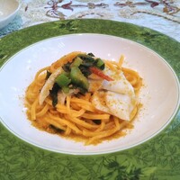 クリマ ディ トスカーナ - 本日のパスタ　バヴェッテ　館山 甲イカ　サルディーニャ カラスミ