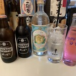 もんじゃ 大樹 - 当店の割りものは金宮を使用しています