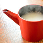 手打ち蕎麦 お乃 - 蕎麦湯