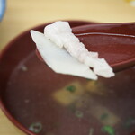 一芳亭 - えび天定食（スープ）