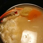 福松荘 - カニ入り味噌汁