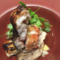 日本のイタリア料理店 sai - 栗の焼きリゾット舞茸のブロードと一色産うなぎの炭焼き