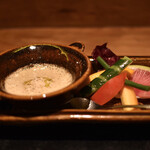 銀座 嘉.Yoshi - 季節と野菜のチーズフォンデュ