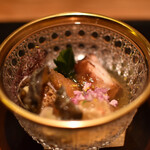 銀座 嘉.Yoshi - ズワイガニとクロバイ貝土佐酢