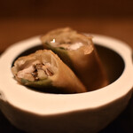 銀座 嘉.Yoshi - 甘鯛と松茸の春巻き