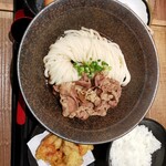 山下本気うどん - 牛肉ぶっかけ冷