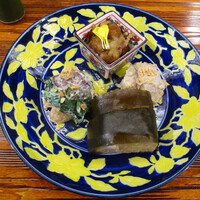 京都和久傳 - 旬ランチ　刈安　菜盛り合わせ
