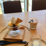 小割烹 おはし - 氷紅茶と和栗のパフェ