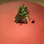 テアトロ ディ マッサ - 茄子と白身魚のカルパッチョ。秋めいている。