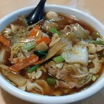 台湾料理 百味鮮 - 五目刀削麺・麺大盛☆