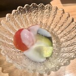 はっこく - 2020.8.  水茄子とトマトのサラダ