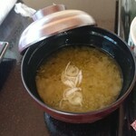 福松荘 - 青さ？の味噌汁  うまい！