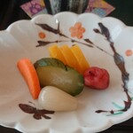 福松荘 - 漬物もうまい(笑)