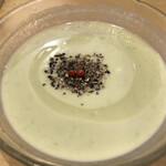 饗 くろ喜 - 枝豆の冷製つけ汁