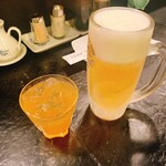 Hige - にごり杏露酒・生ビール