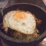 七厘ホルモン冷麺　炭蔵 - 石焼きビビンバ.JPG