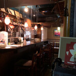 ぐろっと - カウンターもコロナ対策されとります。