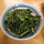 Kona kara - 空心菜とエビのニンニク炒め