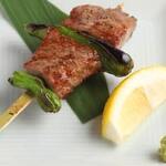 Grilled Japanese black beef skewers