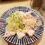 大衆串横丁 てっちゃん - 百日鶏のとりわさ 450円
