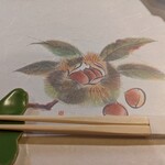 ひろ作 - 可愛い季節の敷紙。エンド豆の箸置き