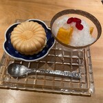 おおたに - 安納芋のアイス最中と秋果実のレモンシャーベット