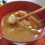 釜めしや 幸右ェ門 - かにの味噌汁