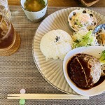 古民家カフェ デイライト - ハンバーグ定食　1200円
