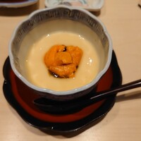 鮨 はしもと - 紫雲丹の茶碗蒸し