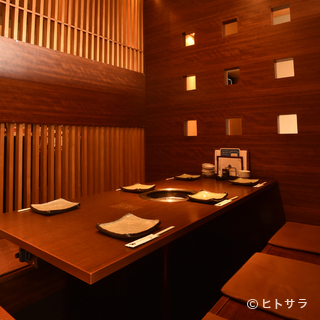 2名から利用OK、掘りごたつの個室