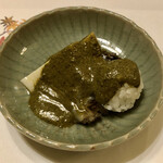 旬菜 おぐら家 - 鮑の肝ソース