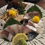 Uokin - つぶ貝、シマアジ、真鯛