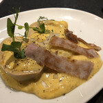 Japanese Soba Noodles 蔦 - 夜限定「青森シャモロック味玉ポテサラ」400円