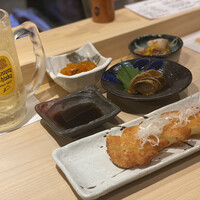 蟹鮨 加藤 札幌店 - ・さつま揚げ、イカゴロルイベ、外子