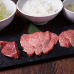 Wagyuu Yakiniku Burakku Horu - 【ランチ】国産和牛ロースセット