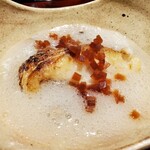 御幸町 田がわ - 焙ったノドグロ、じゃがいものポタージュ。