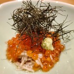 御幸町 田がわ - いくら蕎麦。